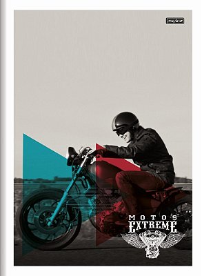 Caderno Brochurão Capa Dura Motos 80fls SD