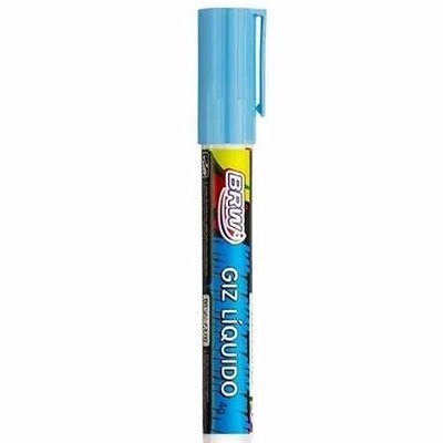 MARCADOR GIZ LIQUIDO 6MM AZUL GZ0615 BRW