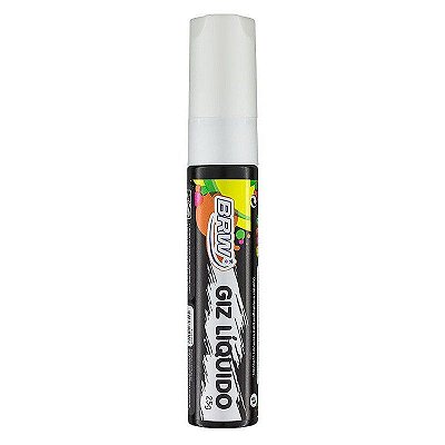 Marcador giz liquido 15mm branco gz1507 brw