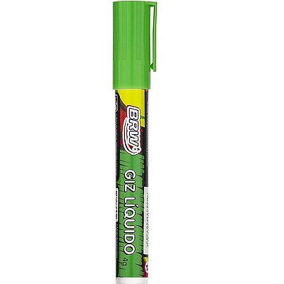 MARCADOR GIZ LIQUIDO 6MM VERDE GZ0613 BRW
