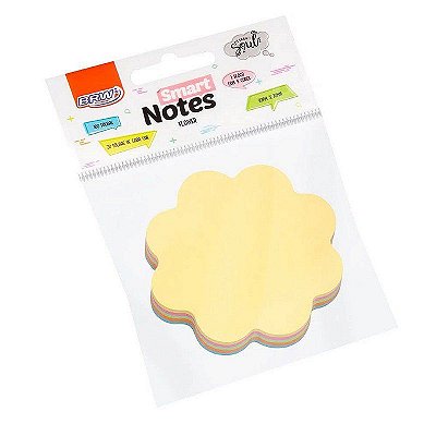 Bloco smart notes flower lor pastel 100fls