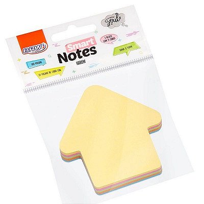 Bloco smart notes arrow seta pastel 100fls