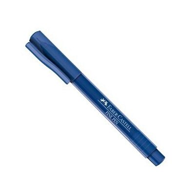 Caneta C/ Ponta Porosa 0.4 Fine Pen Azul Escuro Faber