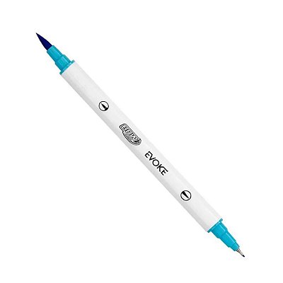Marcador Dual Brush Pen Evoke Azul Turquesa Un Bp0110 Brw