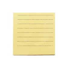 Bloco smart notes pautado amarelo pastel 50fls