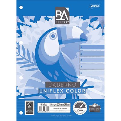 Refil Uniflex Colors para Caderno Argolado Jandaia