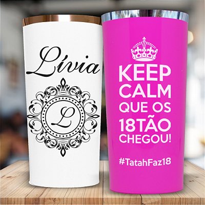 Copos Personalizados com Borda Metalizada Long Drink 320ml