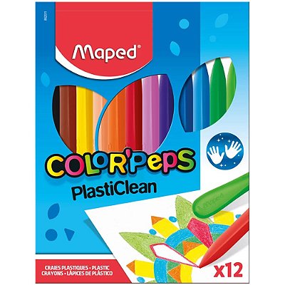 Giz De Plastico C/12 Color Peps 862011 Maped