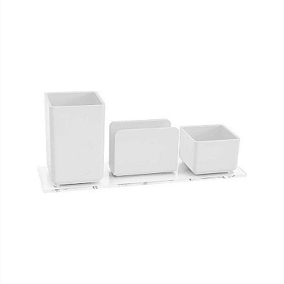 Porta Lapis/Clips/Lembrete 940 Branco Acrimet