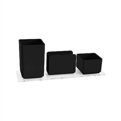 Porta Lapis/Clips/Lembrete 940 Preto Acrimet