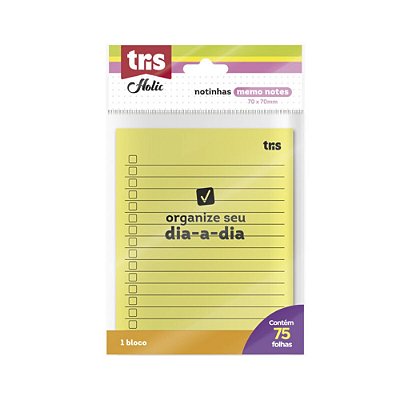 Bloco Adesivo Pop Memo 125x100mm 75fl Poly Tris