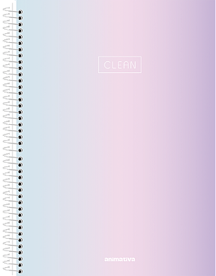 Caderno Espiral Capa Dura 1/4 Clean 80fls SD