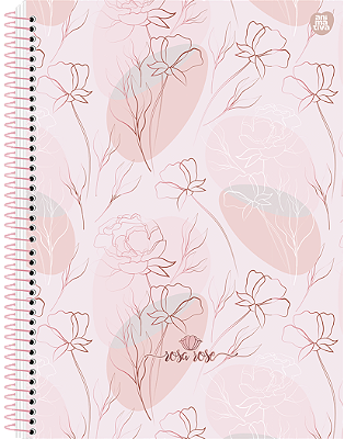 Cad Cd 10x1 Rosa Rose 160fls Sd 10226