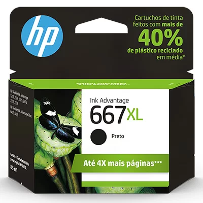 Hp 667xl Color 3ym80ab 8ml Original
