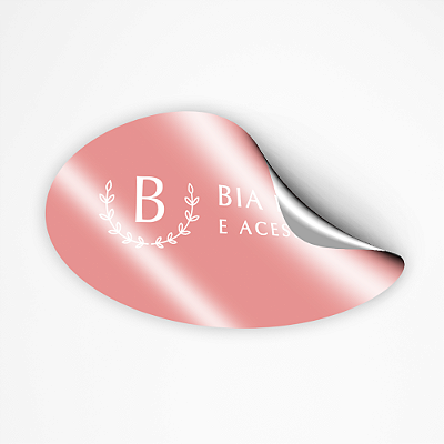Adesivo Oval Baleia e Sereia | Produtos Especiais