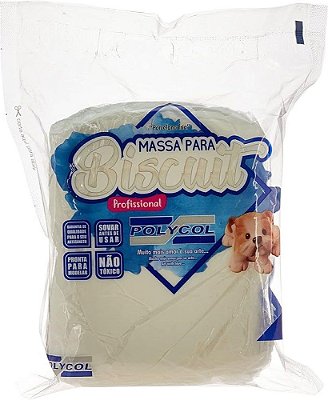 Massa P/ Biscuit 1kg Natural Msn1c-100 Polycol
