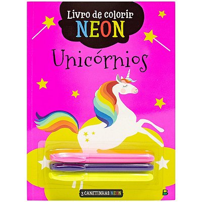 Livro Colorir Neon: Unicornio Todolivro