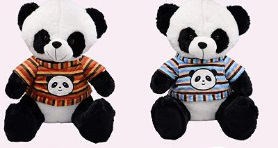 Panda de pelúcia com roupa 40cm Sunny Toys