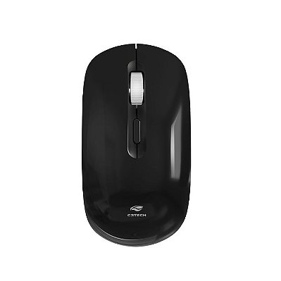 Mouse S/Fio Recarregavel M-W80BK Preto C3 Tech