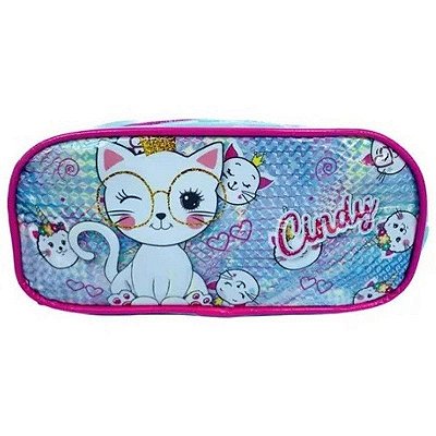 Estojo Gatinha Verde Ei37614cd Luxcel