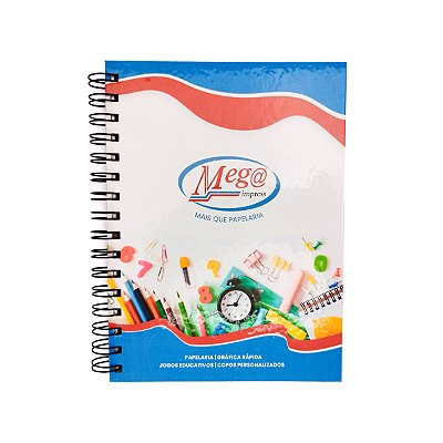 Caderno Personalizado Capa Dura A5 21X14,8CM Bolsa Interna Pautado 100 folhas 75g