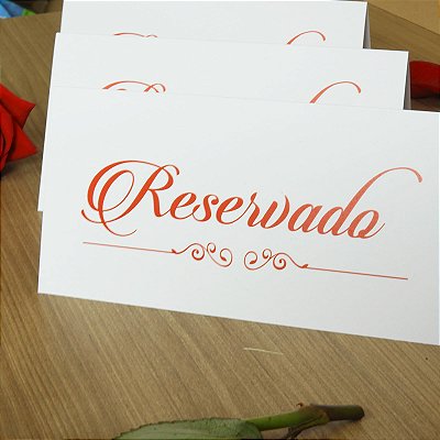 Placas de Reservado - Linha Rubí