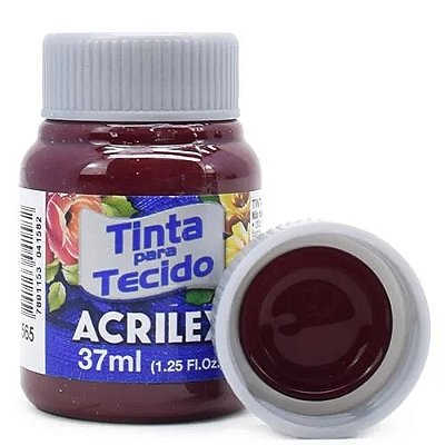 Tinta P/ Tecido 37ml Acrilex Vinho 565