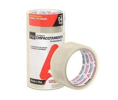 Fita Empac. 45mmx40mts Transp Adere 710 C/4