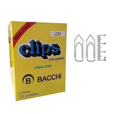 Clips Bacchi 2/0 Linha Leve C/100