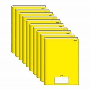 Kit C/10 Brochura Cd 80f Amarelo Jandaia 68804