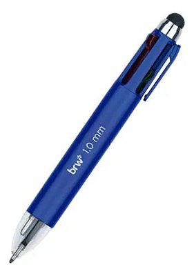 Caneta Brw Mini 4 Cores c/ Touch 1.0mm Ca0523