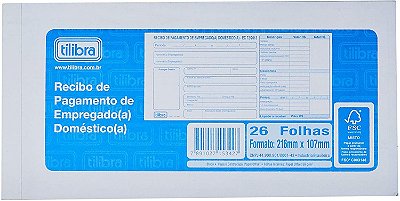 Recibo Pagto Empr. Domestica Tilibra 153427