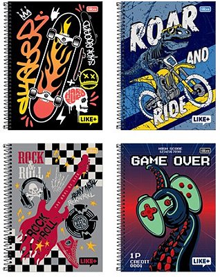 Caderno Capa Dura 16x1 Like+ Masc 320f Tilibra 394378