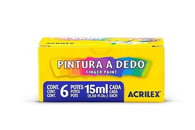 Pintura a Dedo C/6 Acrilex