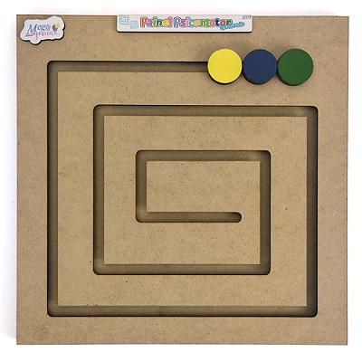 Brinquedo Educativo Madeira Coordenação Motora Quadrado