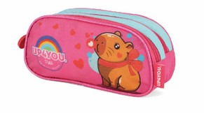 Estojo Duplo Capivara Pink EI42115 Luxcel