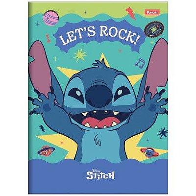 Caderno Brochura Capa Dura Stitch 80 Folhas Foroni - Sortido