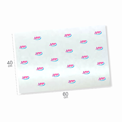 Papel de Seda Personalizado 40x60cm com seu Logo para Lojas e Embalagens Impressão Colorida