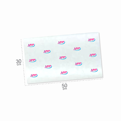 Papel de Seda Personalizado 30x50cm com seu Logo para Lojas e Embalagens Impressão Colorida