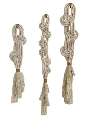 Adornos de Parede Fluid, Flow & Curves Cru | Trio