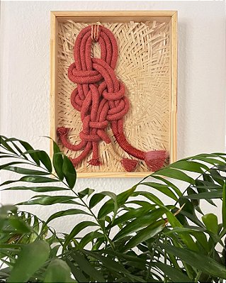 Escultura de Parede Inti | em Moldura Caixa 32 cm x 42 cm