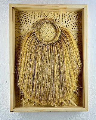 Escultura O'huru | em Moldura Caixa 32 cm x 42 cm