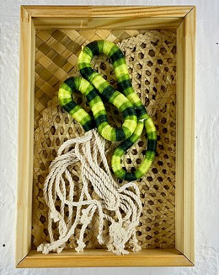 Escultura Leaf | em Moldura Caixa 22 cm x 32 cm