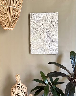 Painel Blooming Cru | 40 cm x 60 cm