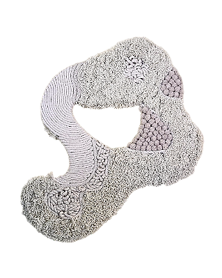 Escultura Blooming Organic II Cru | 39 cm x 50 cm