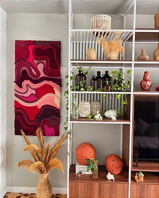 Painel Fiber Art Cherry Vibes | 70 cm x 150 cm