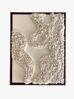 Quadro Fiber Art Cloud 1 | com Moldura 32cm x 44cm