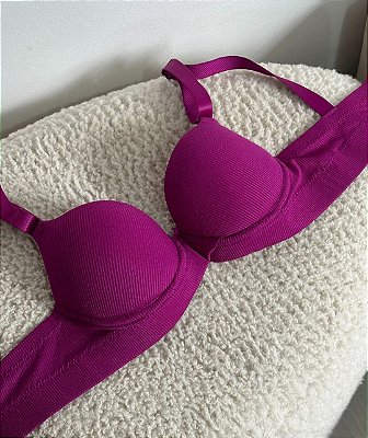 Sutiã Canelado Plus Size REF166 super confort