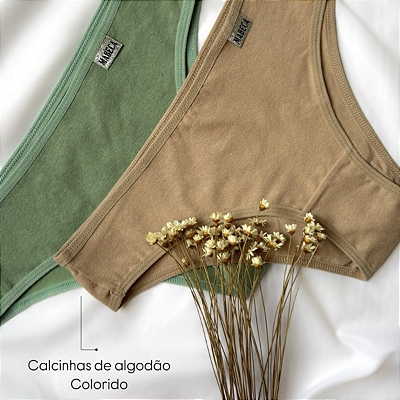 Kit Com 5 Calcinhas Juvenil Color 10 A 16 Anos Meninas