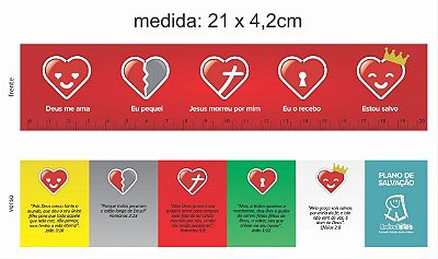 RÉGUA DO PLANO DE SALVAÇÃO- VERMELHA